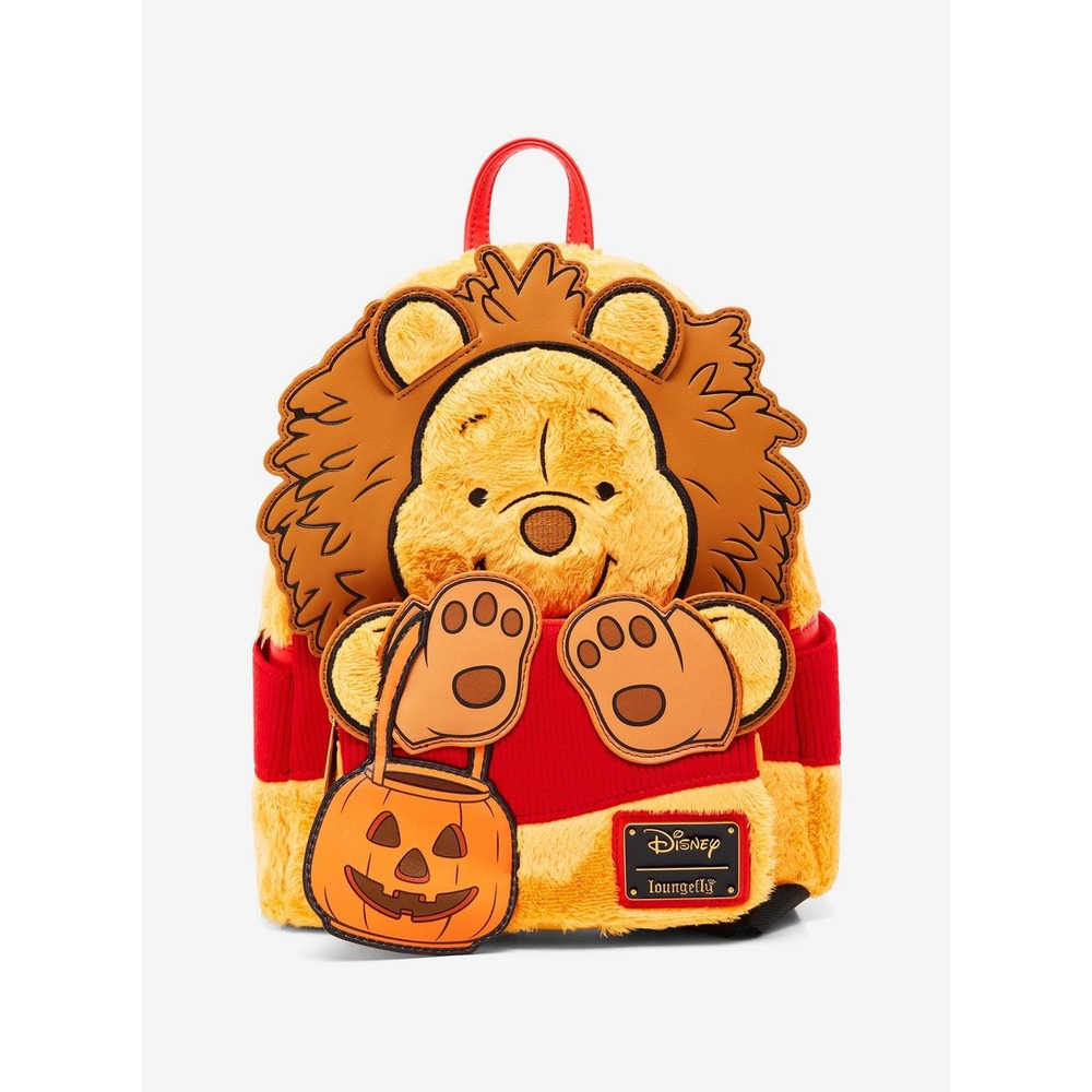 NEW Loungefly Disney Winnie the Pooh Lion Halloween Costume Glow Mini Backpack